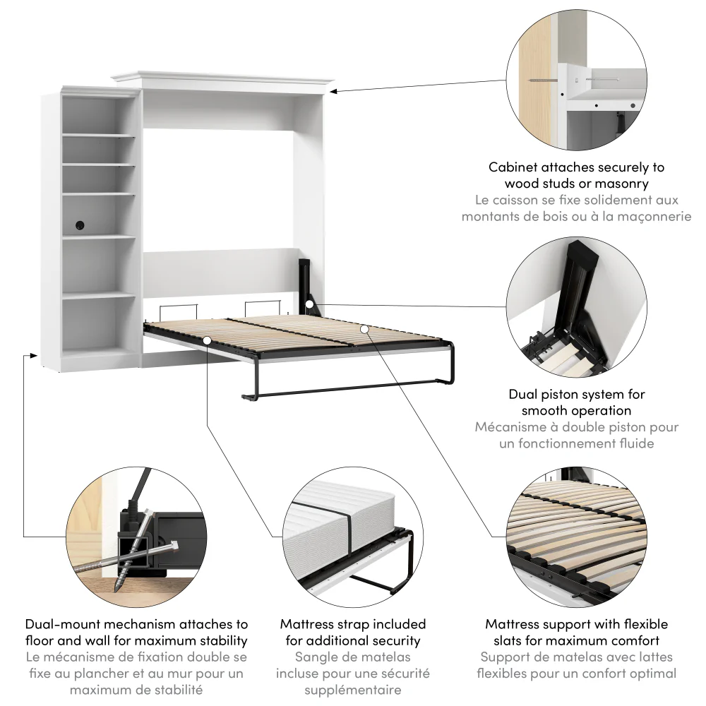 Murphy Bed with Storage Tower - Image 18