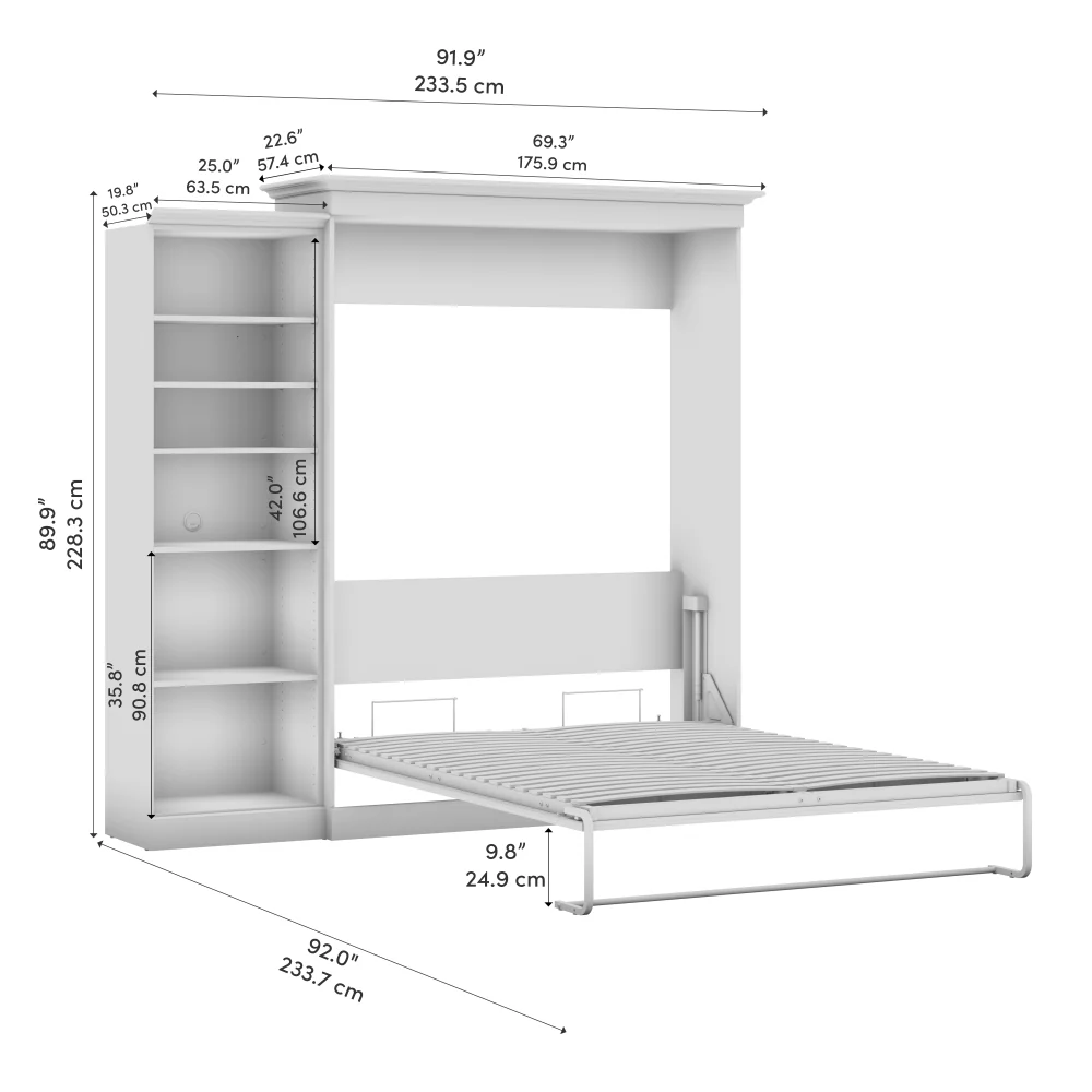 Murphy Bed with Storage Tower - Image 20