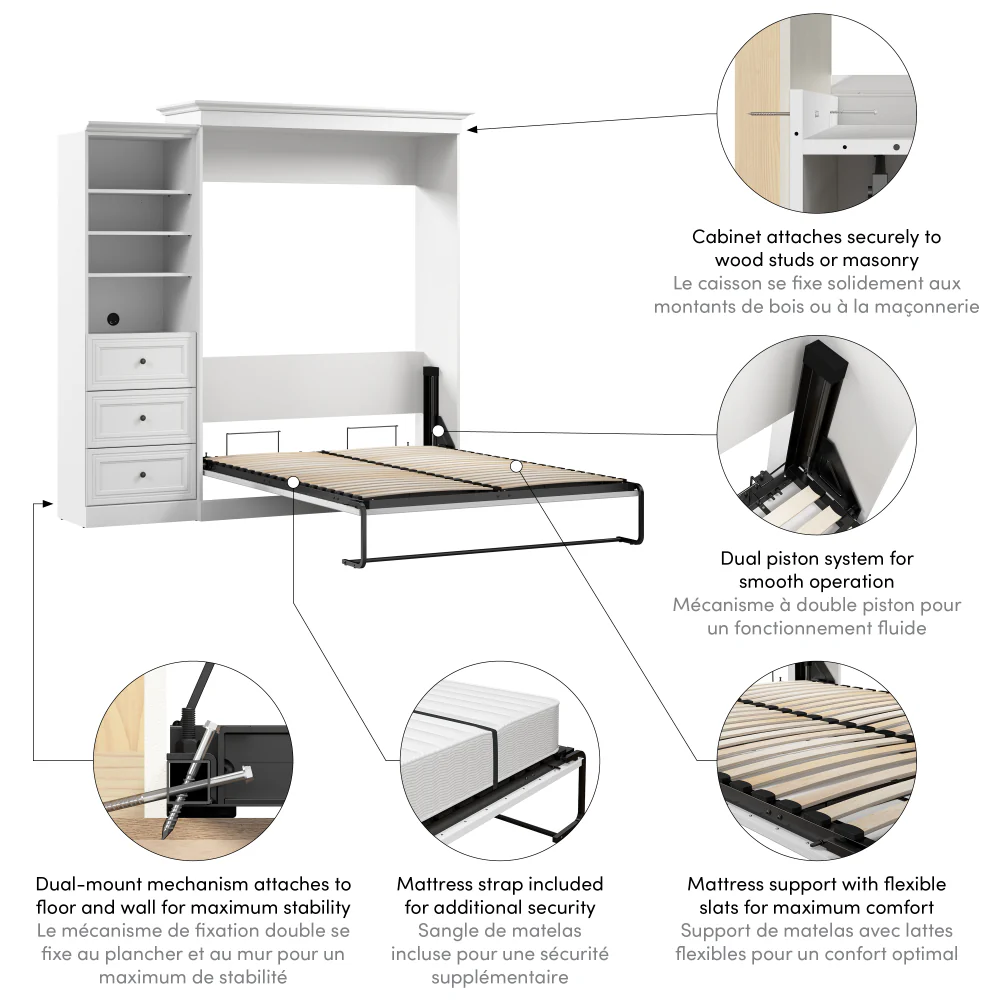 Murphy Bed with Storage Tower - Image 28
