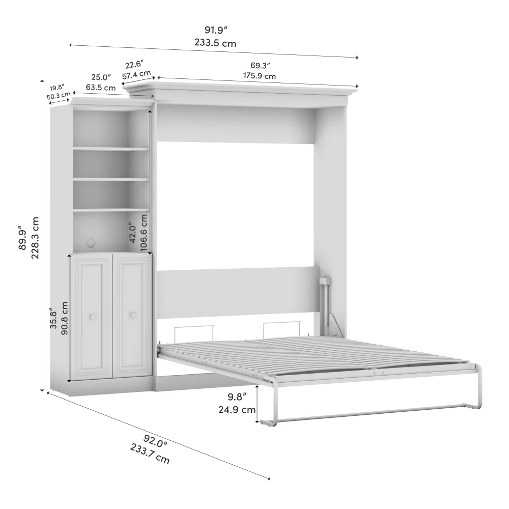 Murphy Bed with Storage Tower - Image 40