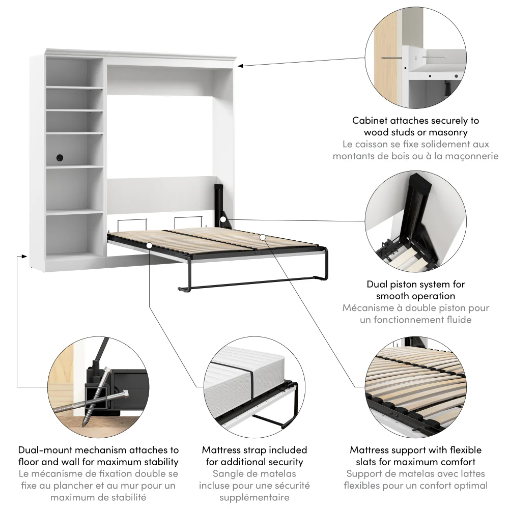 Murphy Bed with Storage Tower - Image 48