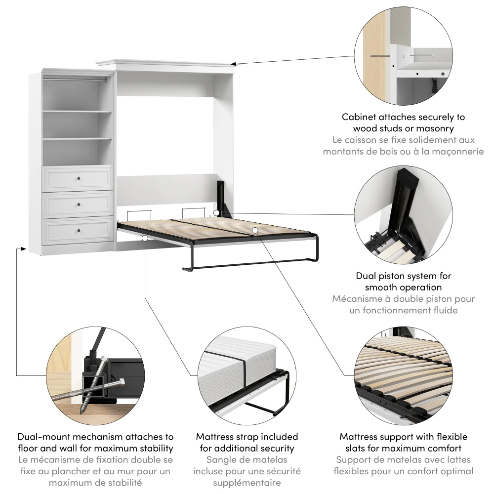 Murphy Bed with Storage Tower - Image 58