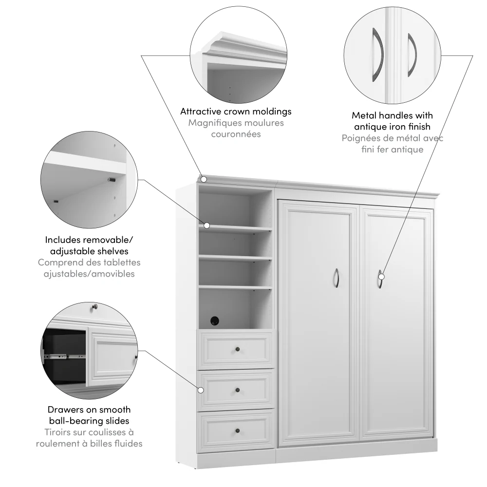 Murphy Bed with Storage Tower - Image 69