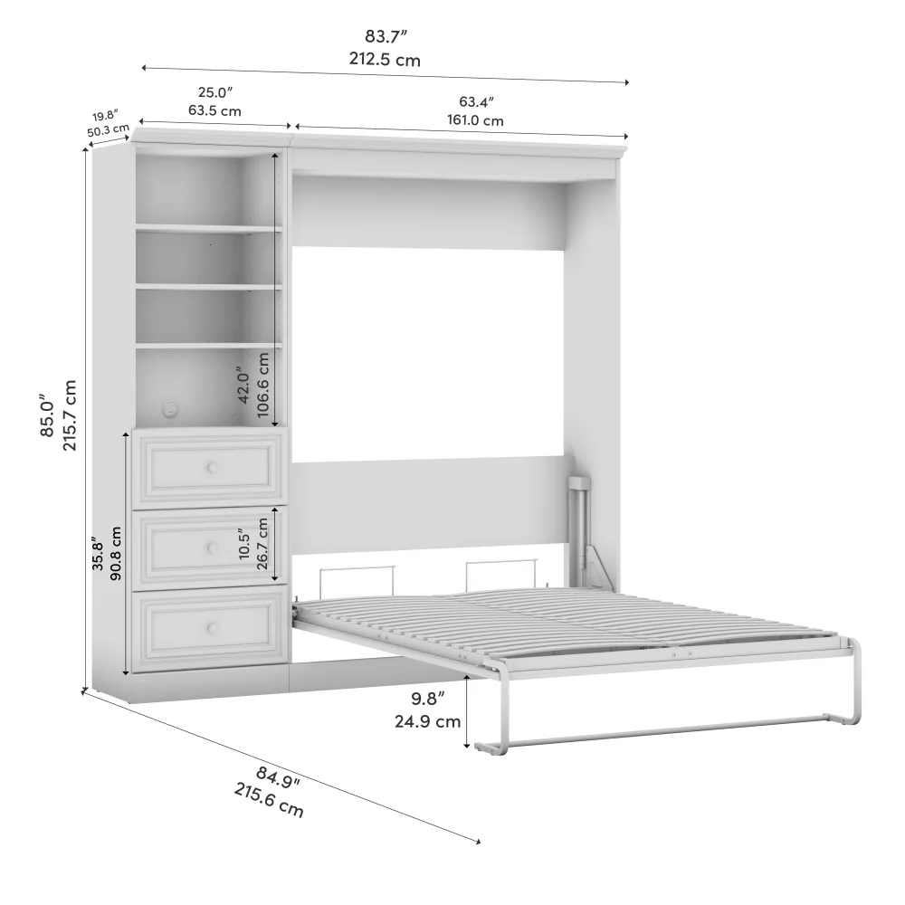 Murphy Bed with Storage Tower - Image 70