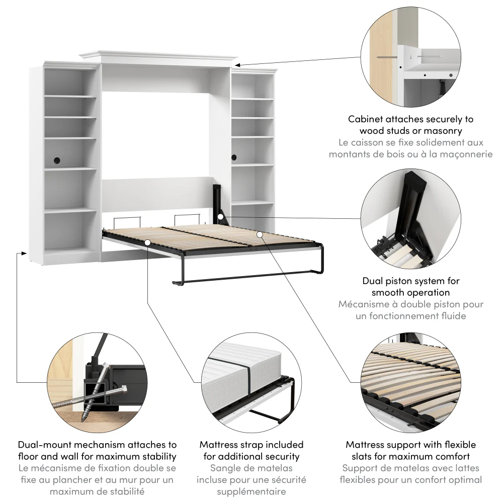 Murphy Bed with Storage Towers - Image 17