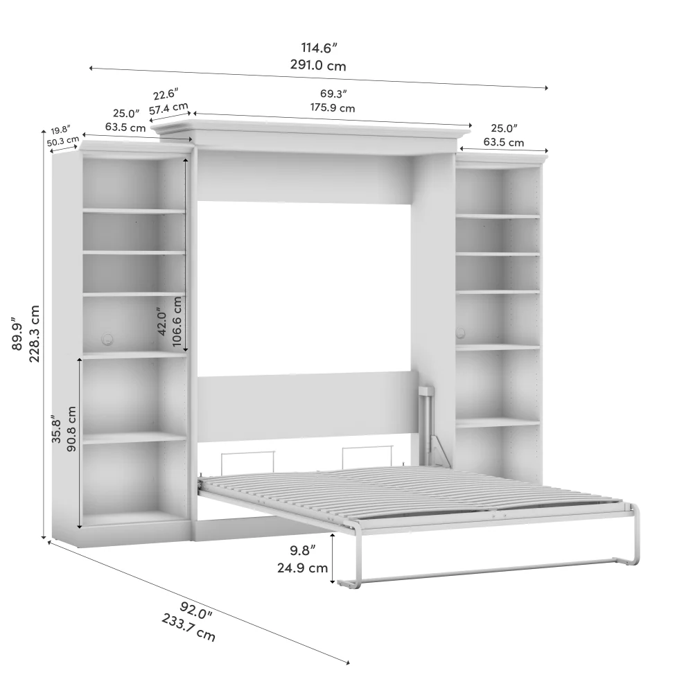 Murphy Bed with Storage Towers - Image 19