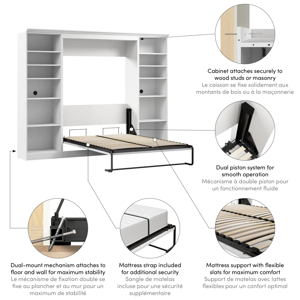 Murphy Bed with Storage Towers - Image 27