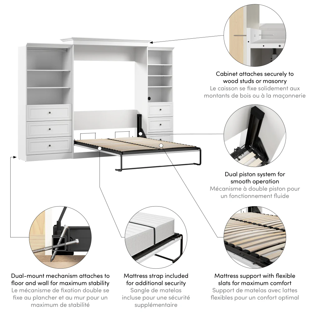 Murphy Bed with Storage Towers - Image 57