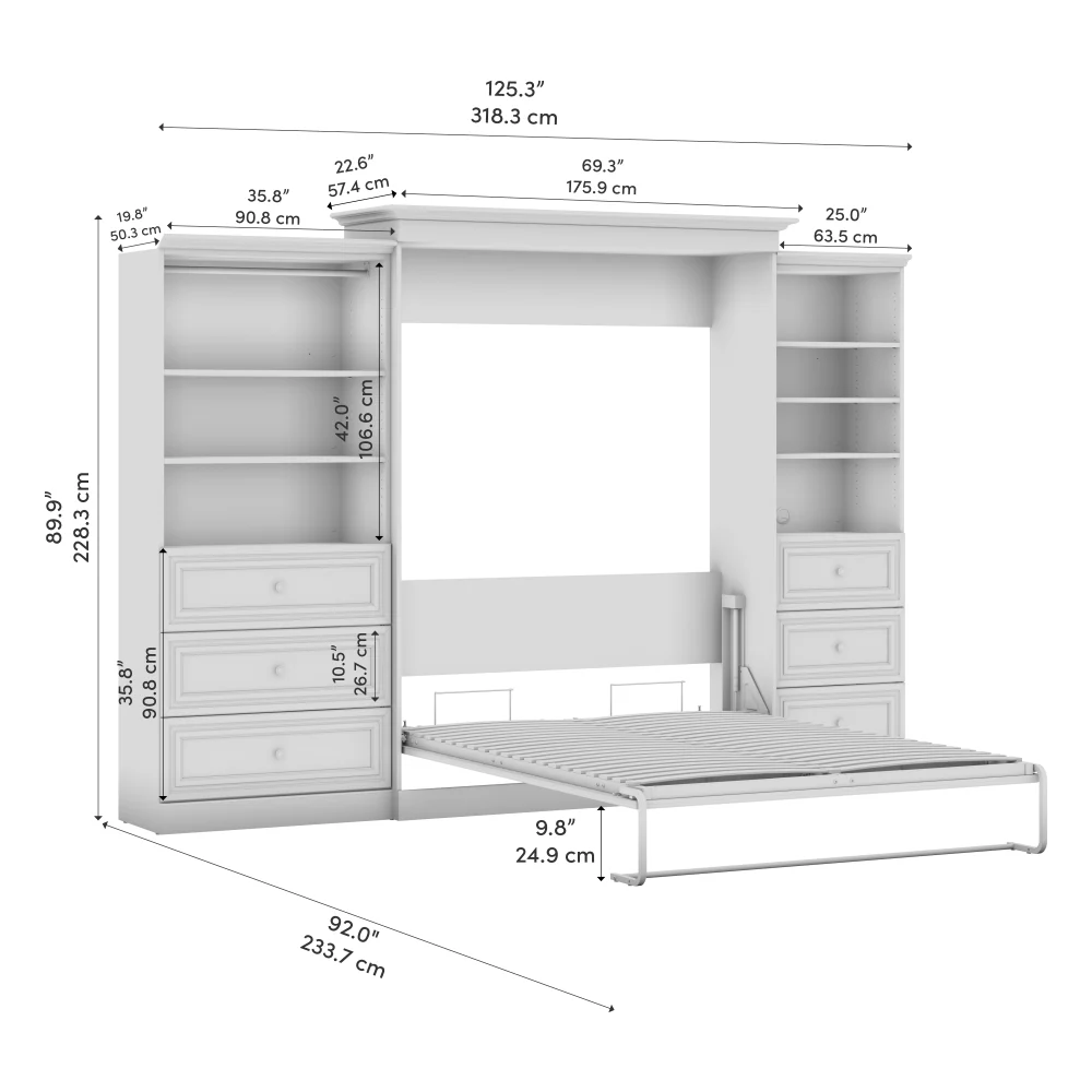 Murphy Bed with Storage Towers - Image 59
