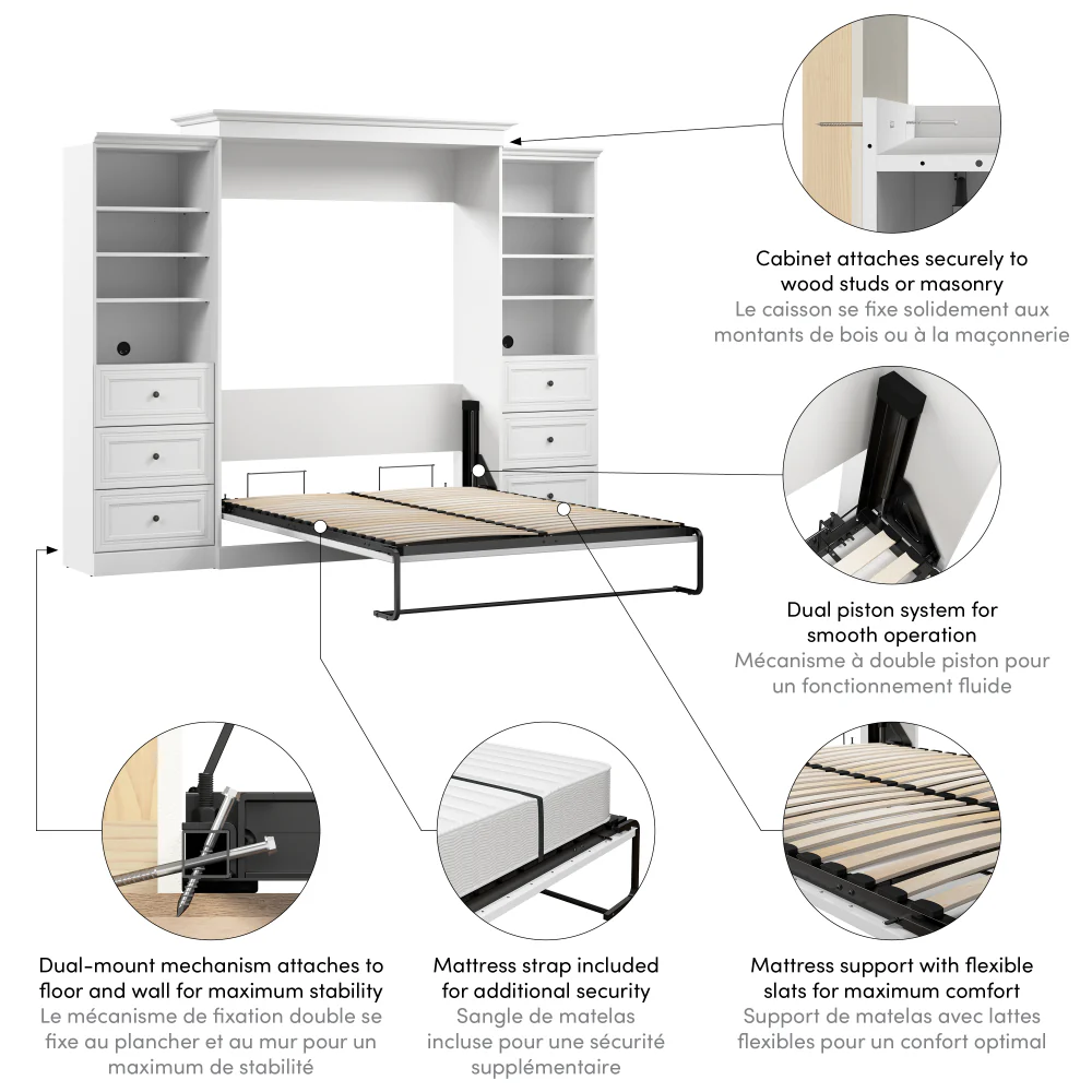 Murphy Bed with Storage Towers - Image 7